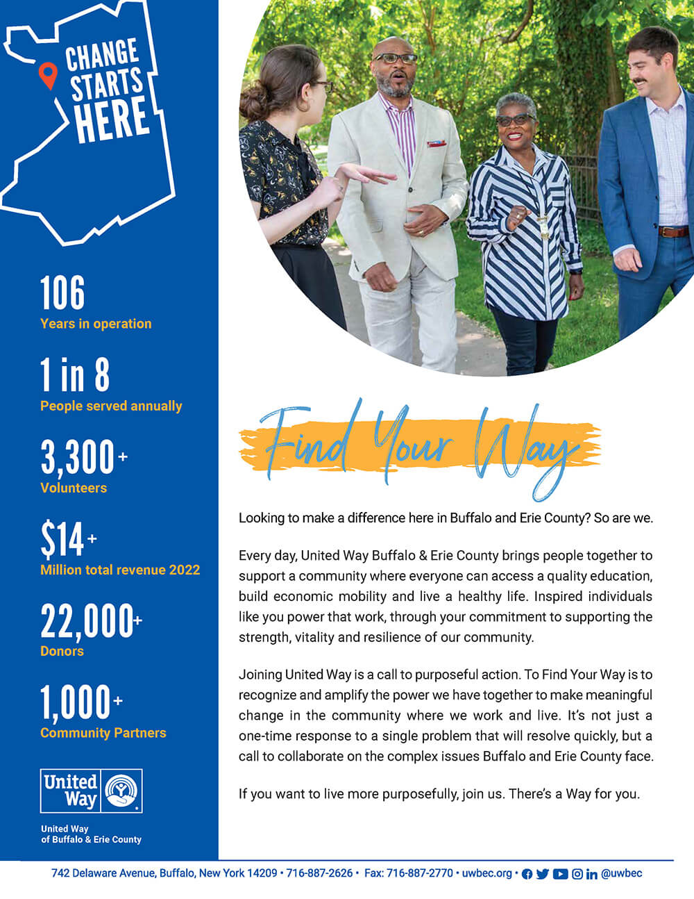 Campaign Materials United Way of Buffalo and Erie County
